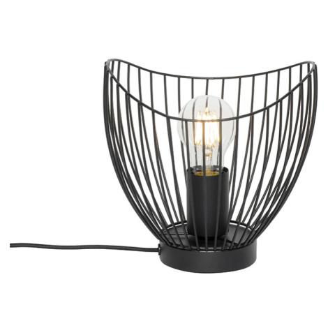 Moderní stolní lampa černá 20 cm - Pua QAZQA