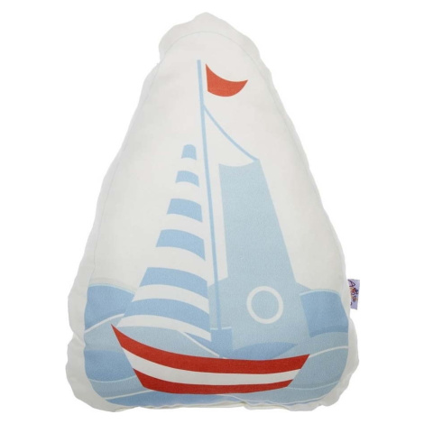 Dětský polštářek s příměsí bavlny Mike & Co. NEW YORK Pillow Toy Boat, 30 x 37 cm