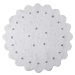 Lorena Canals koberce Pro zvířata: Pratelný koberec Little Biscuit White  - 140x140 (průměr) kru