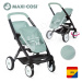 Kočárek pro dvojčata s polohovatelnými sedačkami Maxi Cosi Twin Pushchair Sage Smoby pro 42 cm p