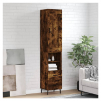 vidaXL Skříň highboard kouřový dub 34,5 x 34 x 180 cm kompozitní dřevo