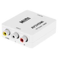 Převodník signálu AV zásuvka - CHINCH CVBS + AUDIO - HDMI zásuvka