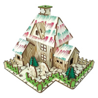 Woodcraft construction kit Woodcraft Dřevěné 3D puzzle Čarodějnická chýše
