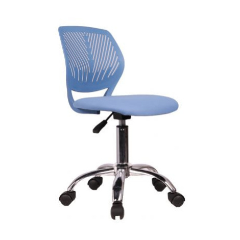 Modrá otočná židle, chrom, SELVA FOR LIVING