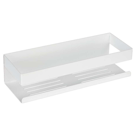 Matně bílá koupelnová polička bez vrtání Turbo-loc z nerezové oceli Genova – Wenko