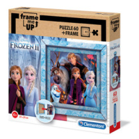 Clementoni 38803 - Puzzle 60 + rámeček Frozen 2