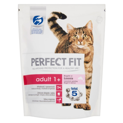 Perfect Fit Adult 1+ krmivo pro kočky s lososem 750 g