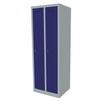 BISLEY Šatní skříň MonoBloc™, šířka oddílu 248 mm, jednopatrová, 2 oddíly, šířka 610 mm, barva k