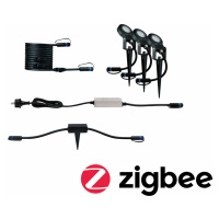 PAULMANN Plug & Shine set Smart Home Zigbee 3.0 LED bodové zahradní světlo Sting IP67 3000K 3x6W