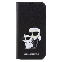 Flipové pouzdro Karl Lagerfeld PU Saffiano Karl and Choupette NFT Book pro Apple iPhone 13 Pro, 