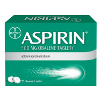 ASPIRIN 500 mg 20 obalených tablet