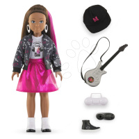 Panenka Melody Music Studio Set Girls Corolle s dlouhými hnědými vlasy 28 cm 4 doplňky od 4 let