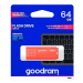 Flash disk GOODRAM USB 3.0 64GB bílo-oranžový