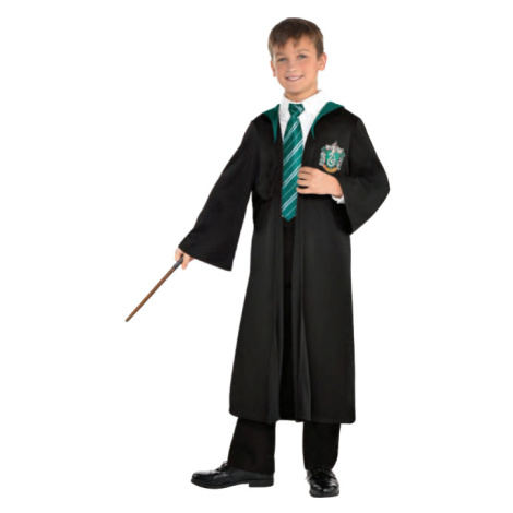 Amscan Detský čarodejnícky plášť Slizolin - Harry Potter Velikost - děti: 4 - 6 let
