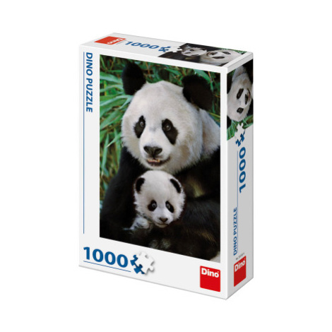 Puzzle 1000 dílků: Pandí rodina Dino