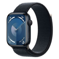 Apple Watch Series 9 45mm Temně inkoustový hliník s temně inkoustovým sportovním řemínkem