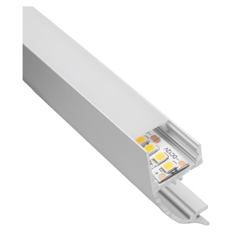 CENTURY AL PROFIL pro LED pásek 10mm nástěnný opálový kryt IP20 délka 2m CEN KPRVE-4217