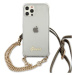 Guess GUHCP12MKC4GSGO hard silikonové pouzdro iPhone 12 / 12 Pro 6.1" transparent 4G Gold Chain