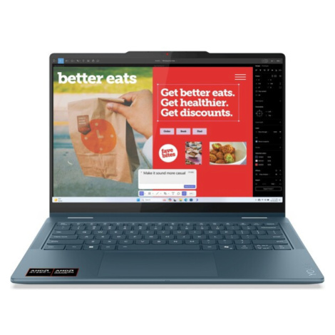 Lenovo Yoga 7 2-in-1 14AKP10 (83JR003HCK) modrozelený - 3 roky záruky Premium Care