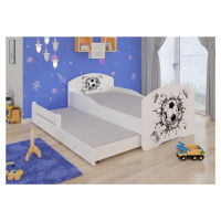 Dětská postel s obrázky - čelo Pepe II Rozměr: 160 x 80 cm, Obrázek: Fotbalový míč