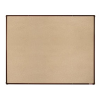 BoardOK Tabule s textilním povrchem 120 × 90 cm, hnědý rám