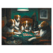 Obrazová reprodukce Poker Game, C. M. Coolidge, 40 × 30 cm