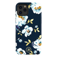 Kingxbar Pouzdro Blossom zdobené pravými krystaly Swarovski iPhone 12 mini multicolor (Gardenia)