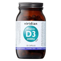 Viridian Vitamin D3 2000IU cps.150