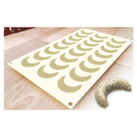 Silikonová pečící forma na vanilkové rohlíčky 29x17,5cm - Alvarak