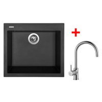 Sinks Cube 560 Pureblack + Vitalia