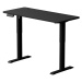Výškově nastavitelný psací stůl LEVANO 140x60 cm černá