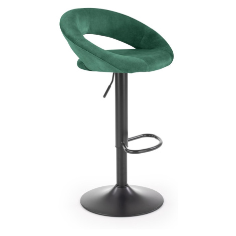 Barová židle KOTIBA, tmavě zelená Halmar