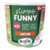 Dětská razítka Aladine Stampo Funny, 21 ks - Příroda