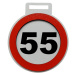 Narozeninová medaile - značka s číslem a textem 55 Standardní text