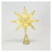 ACA Lighting zlatá hvězda na stromeček 20 MINI WW LED na baterie 3xAA, IP20 28x5x20cm X112011271