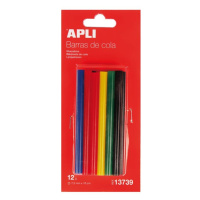Tavné tyčinky APLI - 12 ks - barevné
