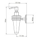 Dávkovač mýdla s držákem Lenz Flame / 100 ml / kov / sklo / chrom Varianta: ivi0