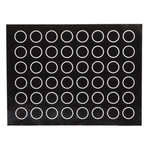 Patisse Silikonová forma na makronky - černá 40 x 30 cm