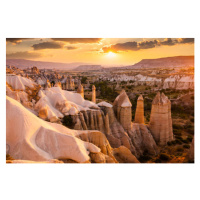 Fotografie Love Valley at sunrise in Cappadocia, Turkey, Anton Petrus, (40 x 26.7 cm)