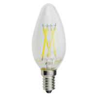 LED Filament Candle Žárovka C35 E14 Stmívatelná 4W Teplá bílá