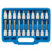 Zástrčné hlavice TORX 1/2", standardní, prodloužené a extra dlouhé, T20-T70, 32 ks - SATRA