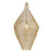 Orientální závěsná lampa zlatá 60 cm - Nidum L.