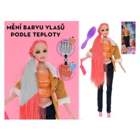Panenka módní 29cm s vlasy měnící barvu