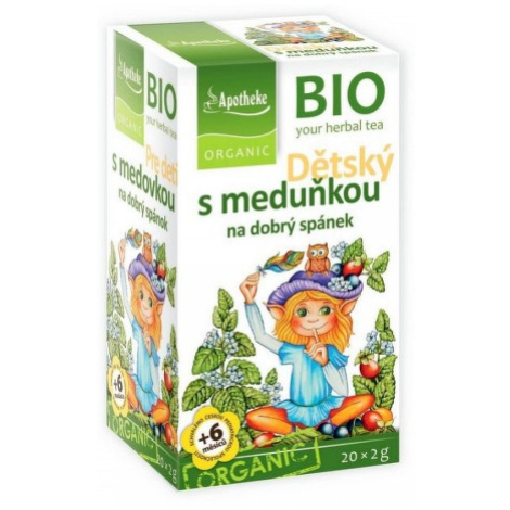 Apotheke BIO Dětský ovocný čaj s meduňkou 20x2g
