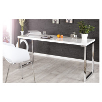 Estila Elegantní moderní pracovní stůl White Desk 140 cm bílý