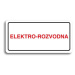 Accept Piktogram "ELEKTRO-ROZVODNA" (160 × 80 mm) (bílá tabulka - barevný tisk)