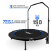 Physionics 86914 Physionics Fitness trampolína 101 cm, do 150 kg, modrá