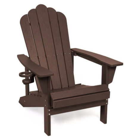 Hnědé plastové zahradní křeslo Adirondack – Bonami Selection