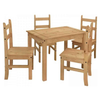 Idea Stůl + 4 židle CORONA 3 vosk