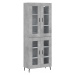 vidaXL Skříň highboard betonově šedá 69,5x34x180 cm kompozitní dřevo